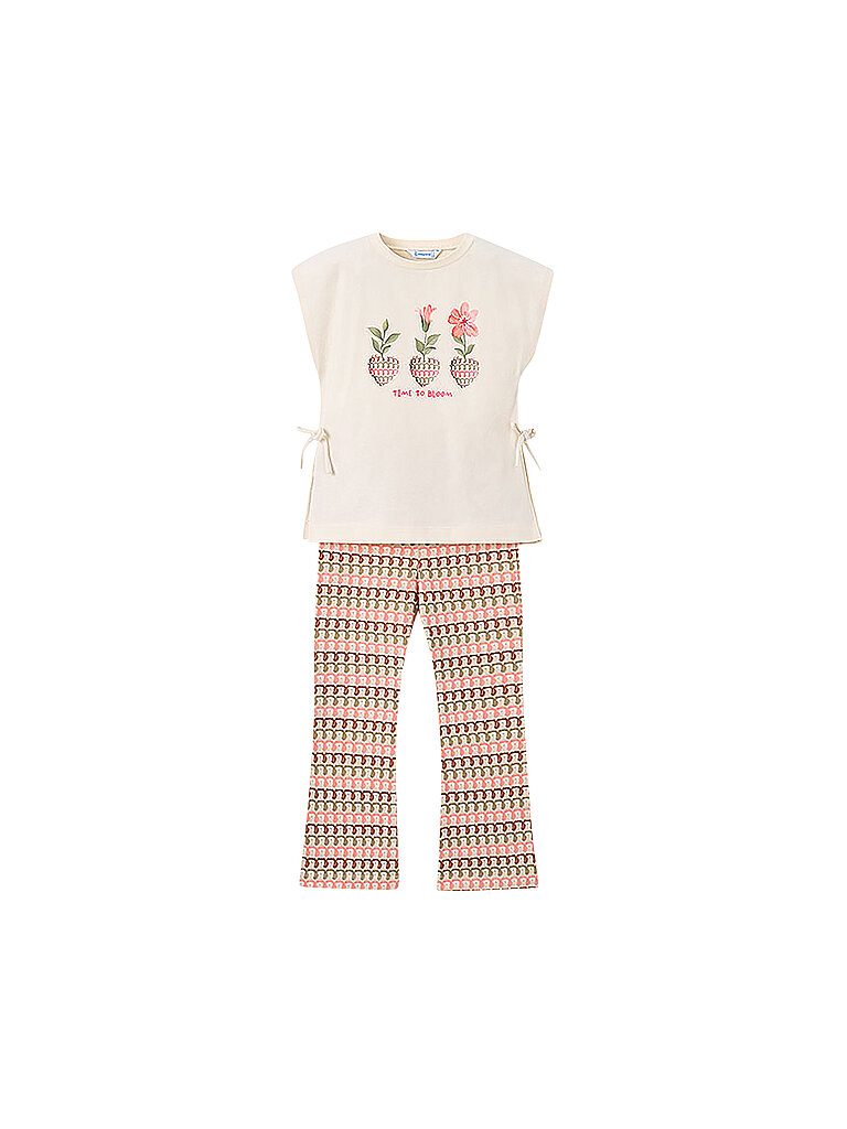 MAYORAL Mädchen Set 2-teilig Shirt und Leggings creme | 92