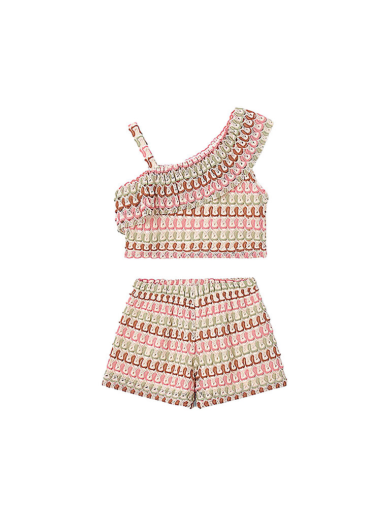 MAYORAL Mädchen Set 2-teilig aus Top und Shorts creme | 92