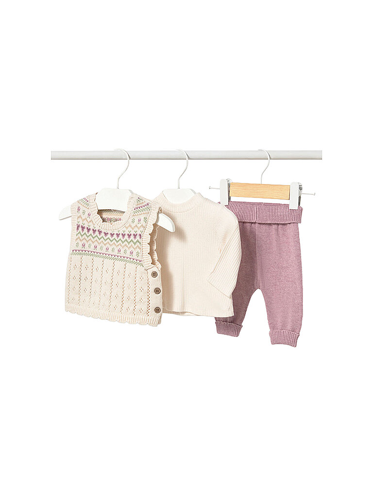 MAYORAL Baby Set Pullunder mit Langarmshirt und Hose  lila | 62