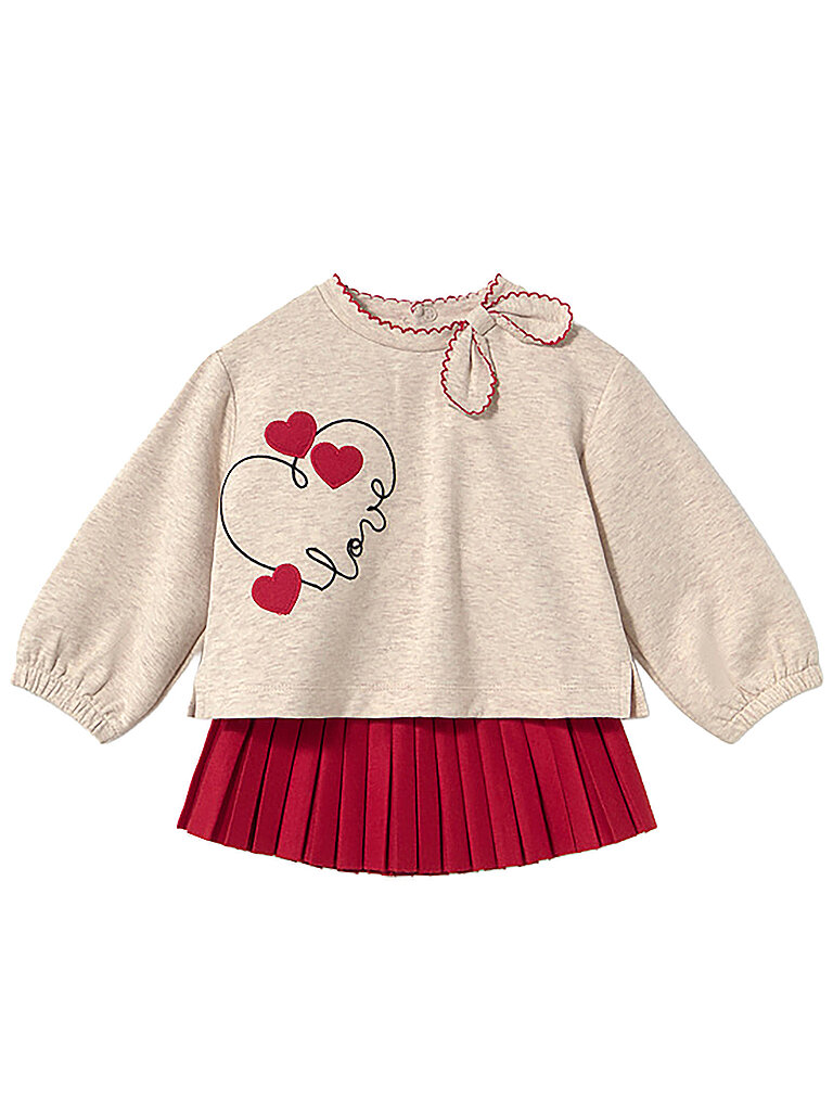 MAYORAL Baby Set 2-tlg. Pullover und Rock rot | 68
