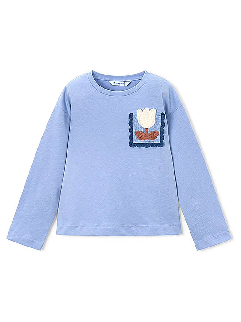 MAYORAL Mädchen Langarmshirt  hellblau | 104