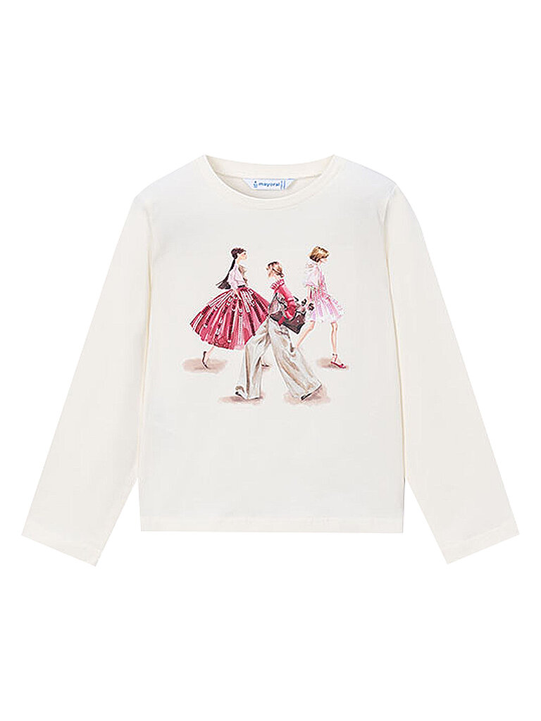 MAYORAL Mädchen Langarmshirt  creme | 104