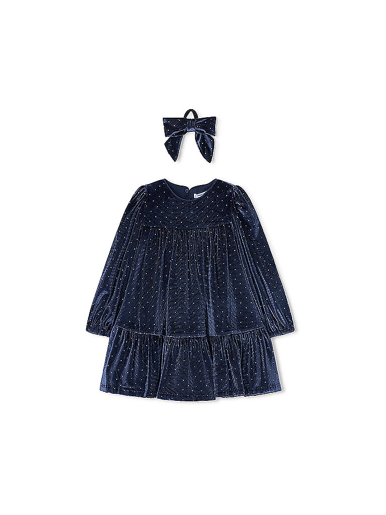 MAYORAL Mädchen Kleid mit Haargummi dunkelblau | 128