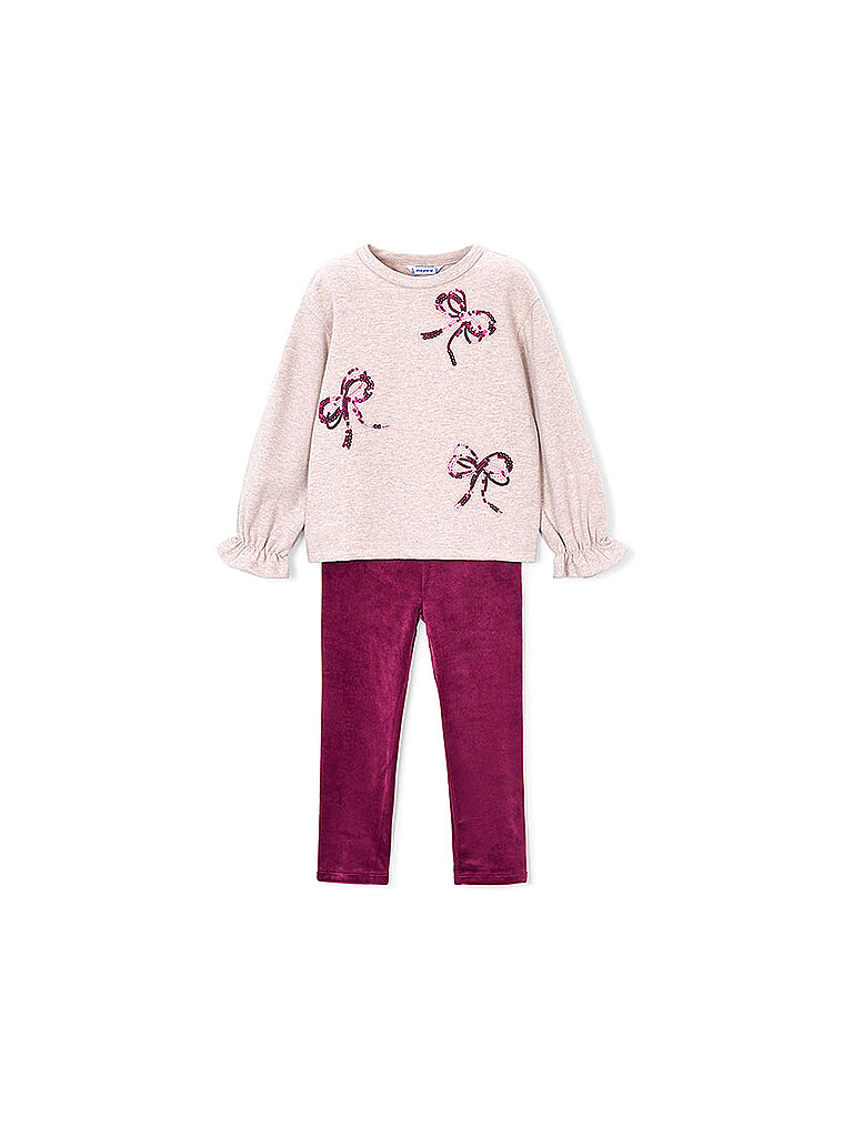 MAYORAL Mädchen Set 2-teilig Pullover und Hose beere | 92