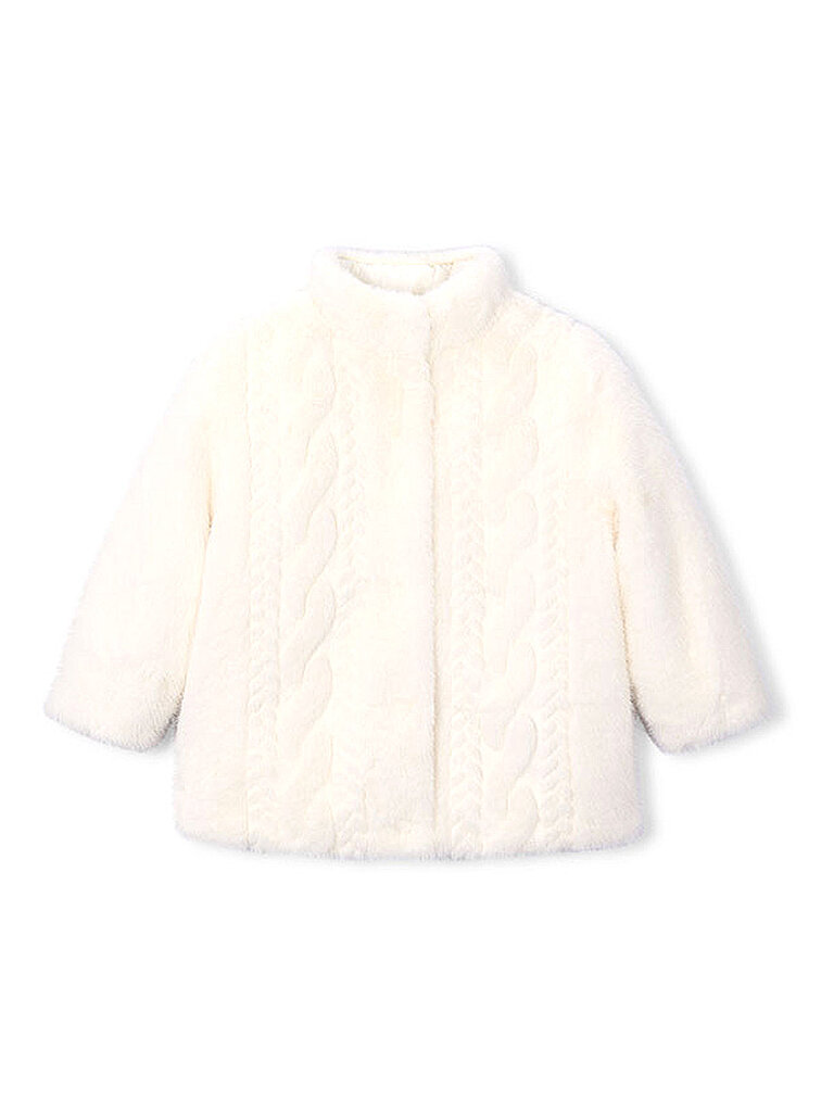 MAYORAL Mädchen Jacke in Felloptik creme | 104