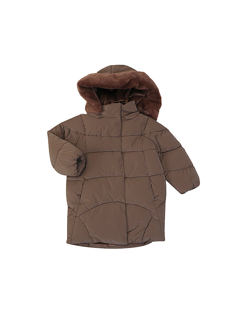 MAYORAL Mädchen Jacke in Felloptik braun | 98