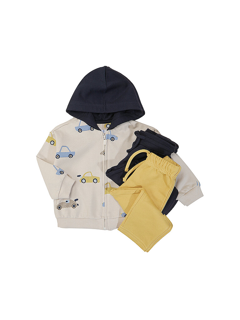 MAYORAL Baby Set 3-tlg. Sweatjacke und zwei Jogginghosen  beige | 74