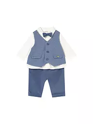MAYORAL | Baby Jungen Set 3-teilig Hemd, Hose und Fliege | blau