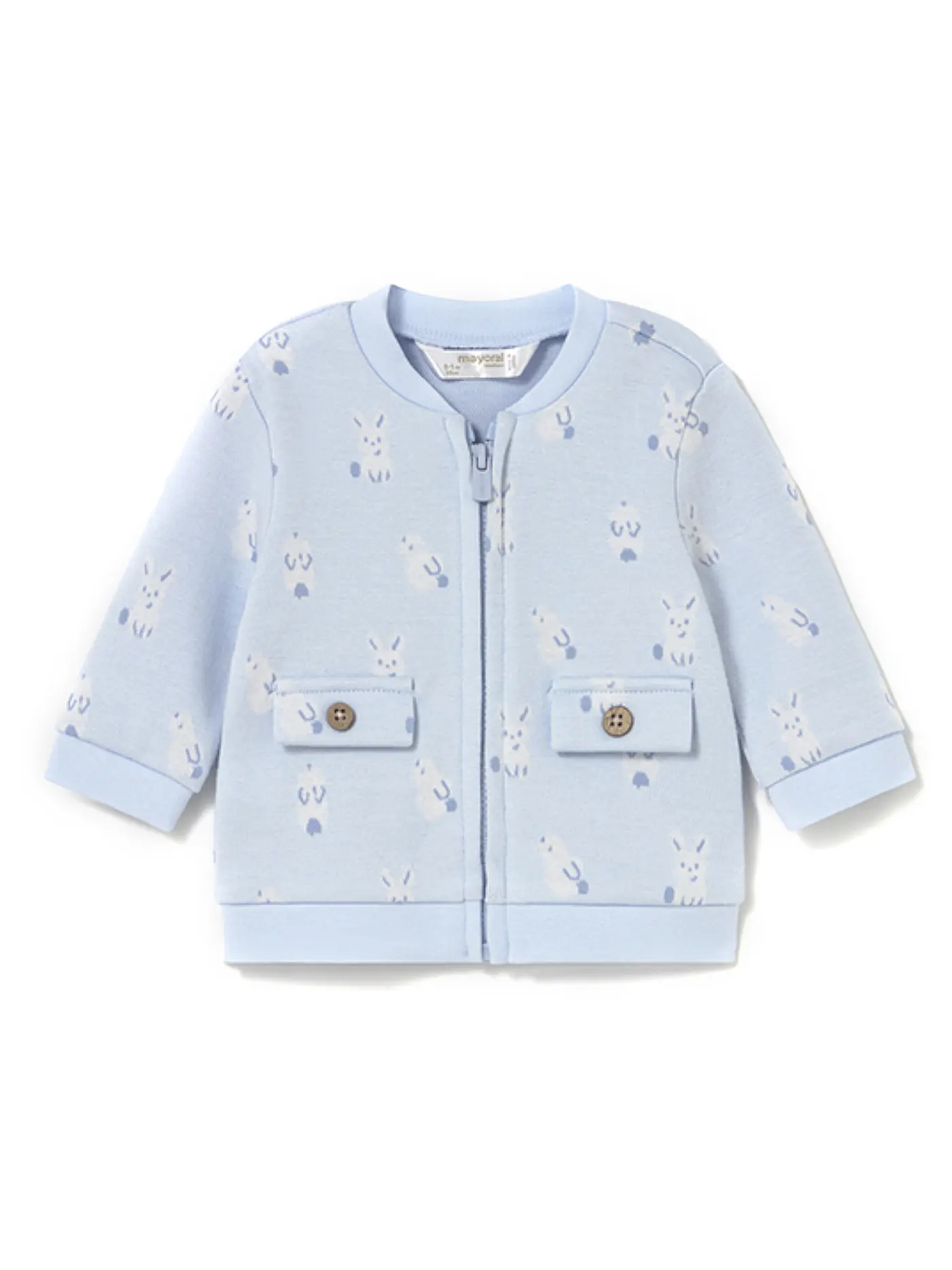 MAYORAL | Baby Jungen Set 3-teilig Jacke, Langarmshirt und Hose | blau