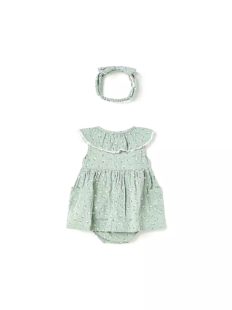 MAYORAL | Baby Kleid mit Haarband | hellgrün