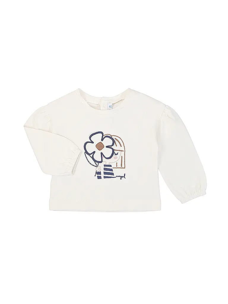 MAYORAL | Baby Langarmshirt mit Haareif | creme