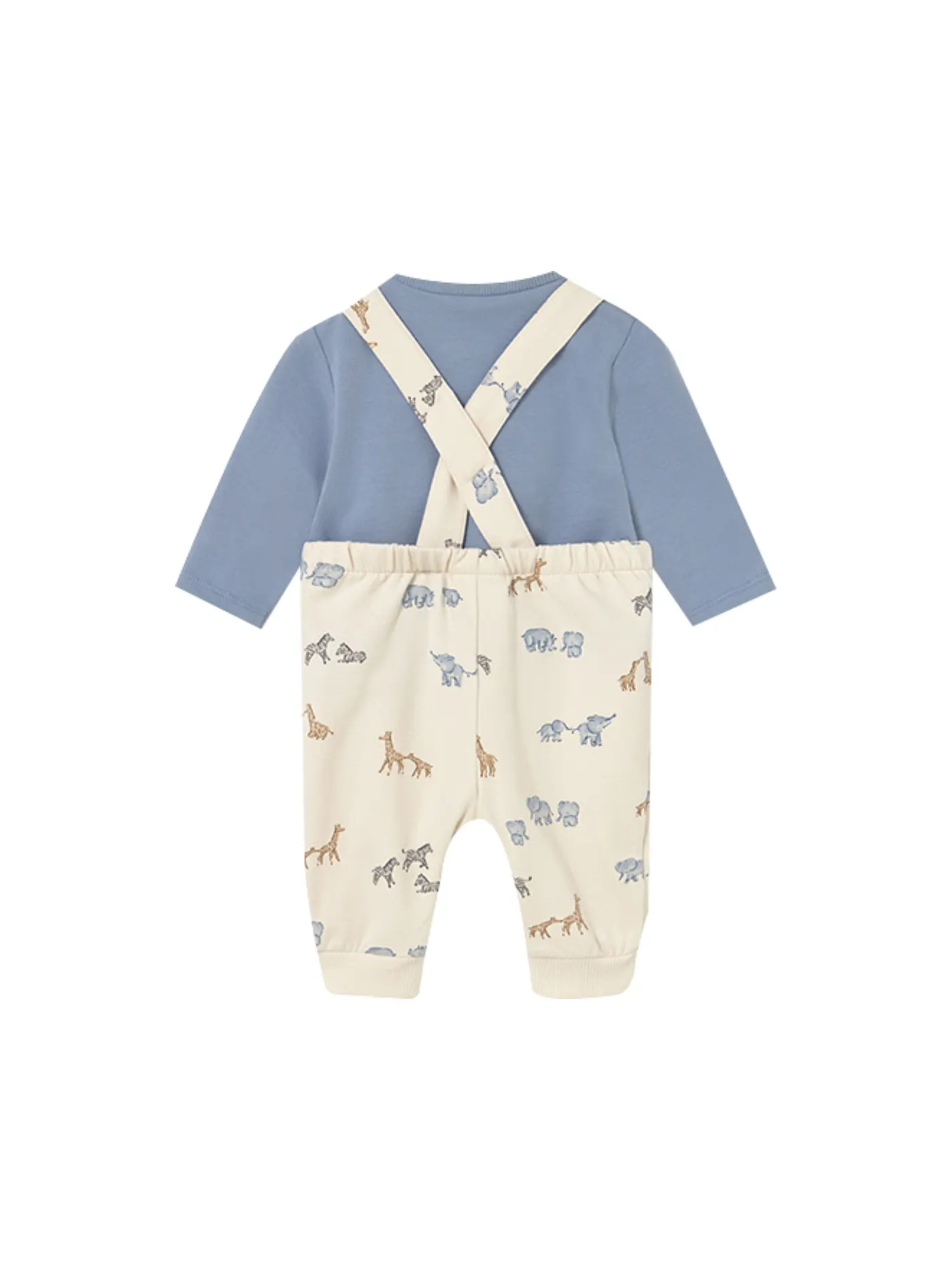 MAYORAL | Baby Set 2-teilig Langarmshirt und Latzhose | beige