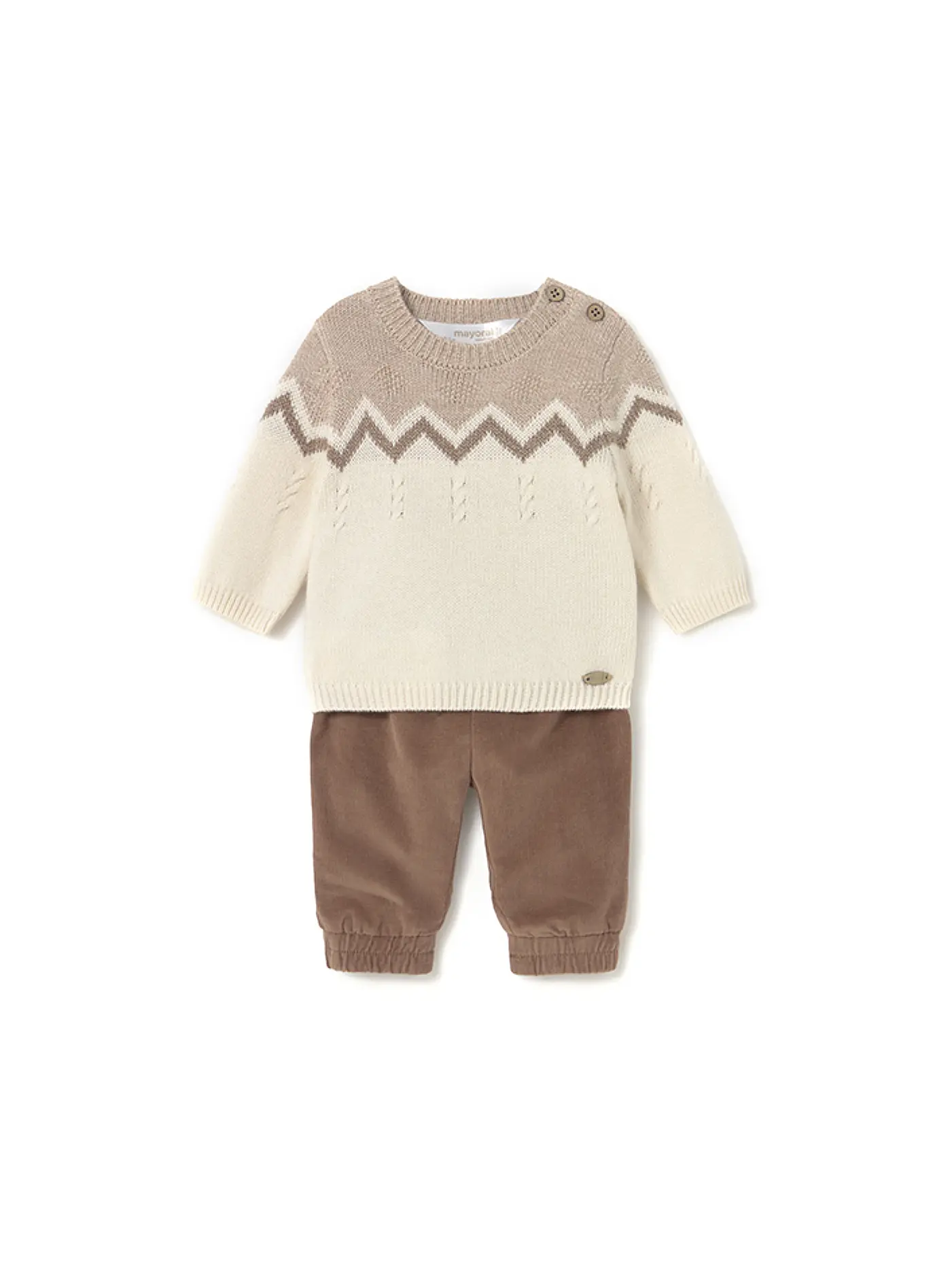 MAYORAL | Baby Set 2-teilig Pullover und Hose | braun