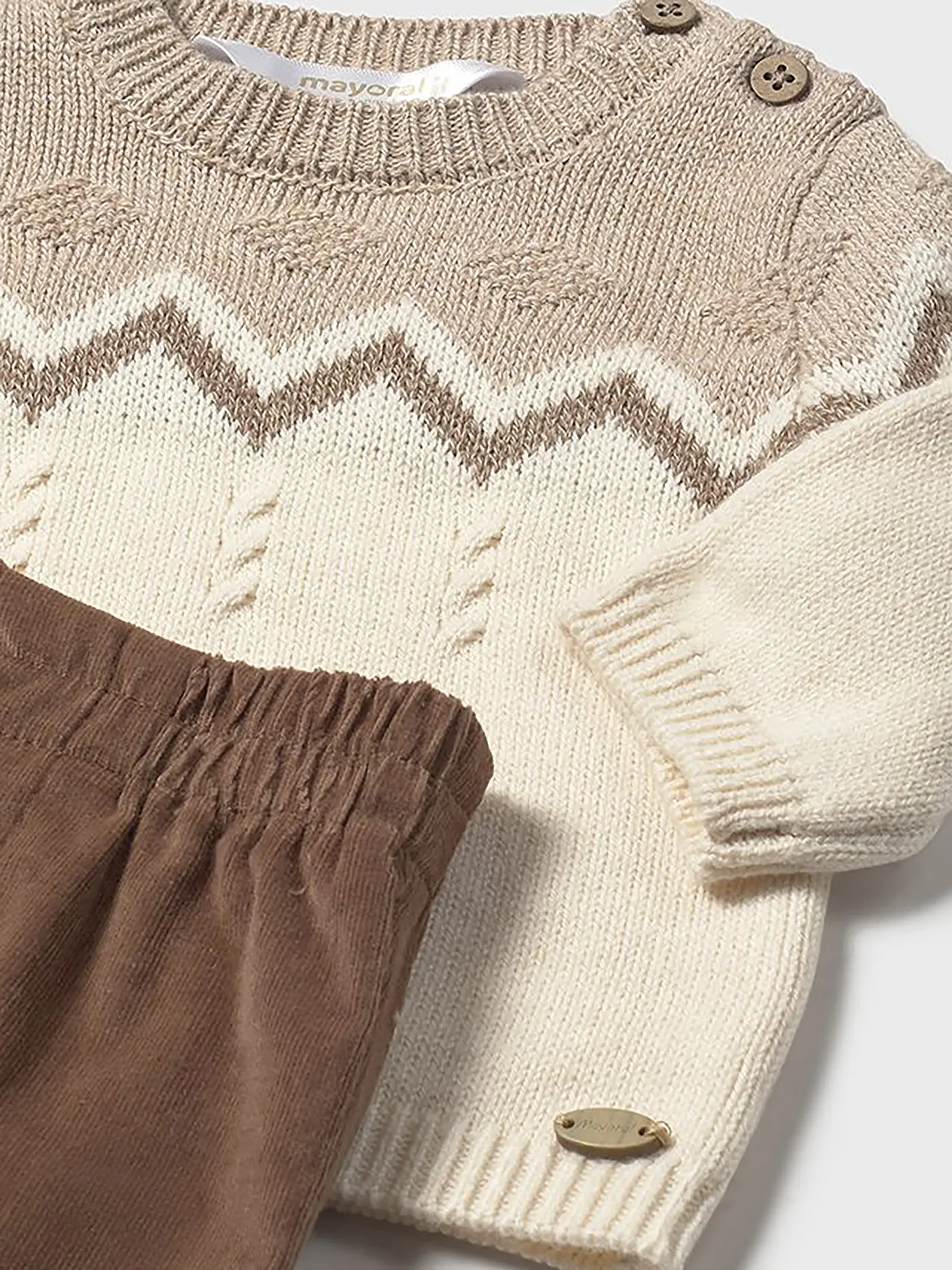 MAYORAL | Baby Set 2-teilig Pullover und Hose | braun