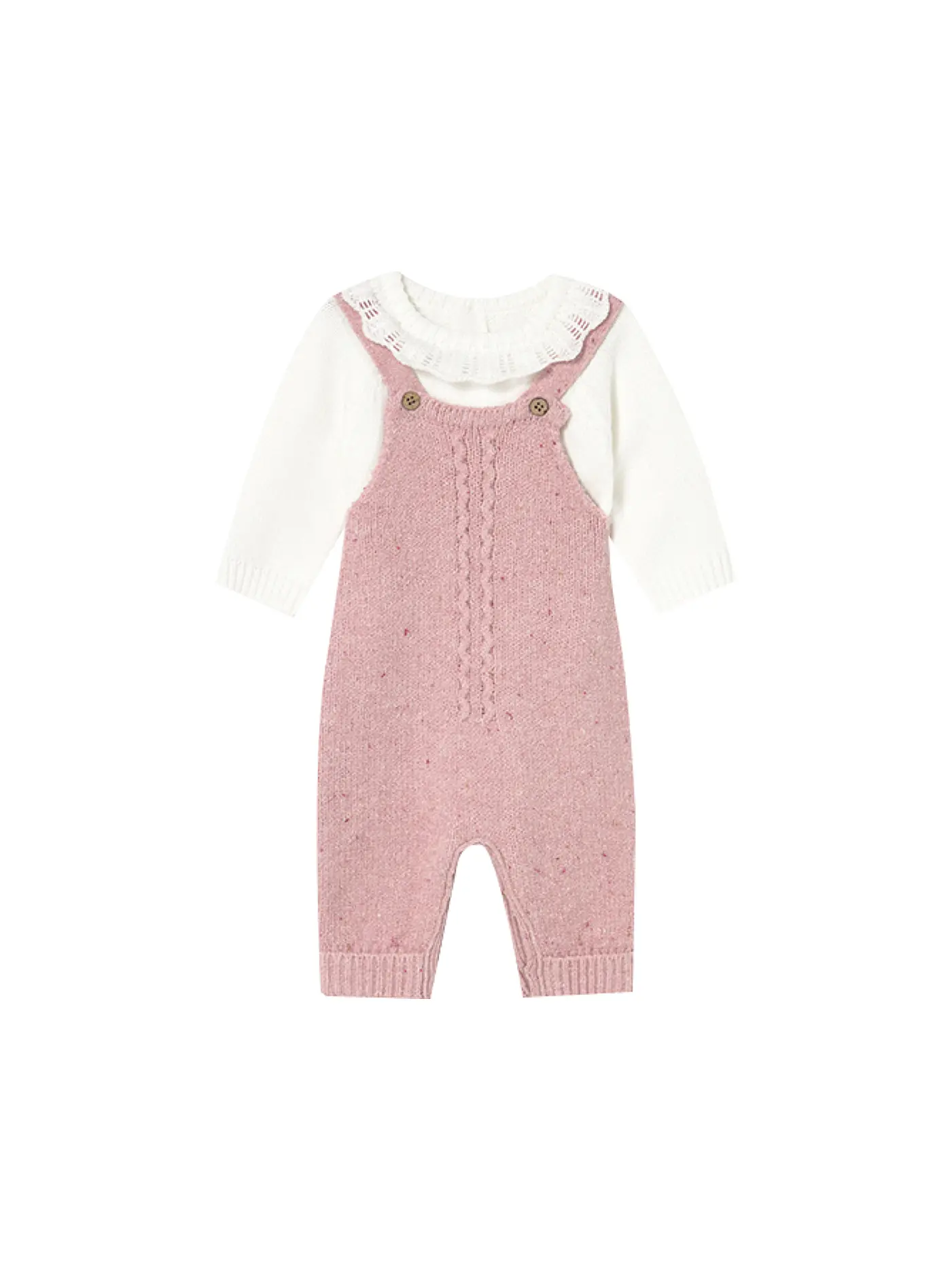MAYORAL | Baby Set 2-teilig Pullover und Latzhose | rosa