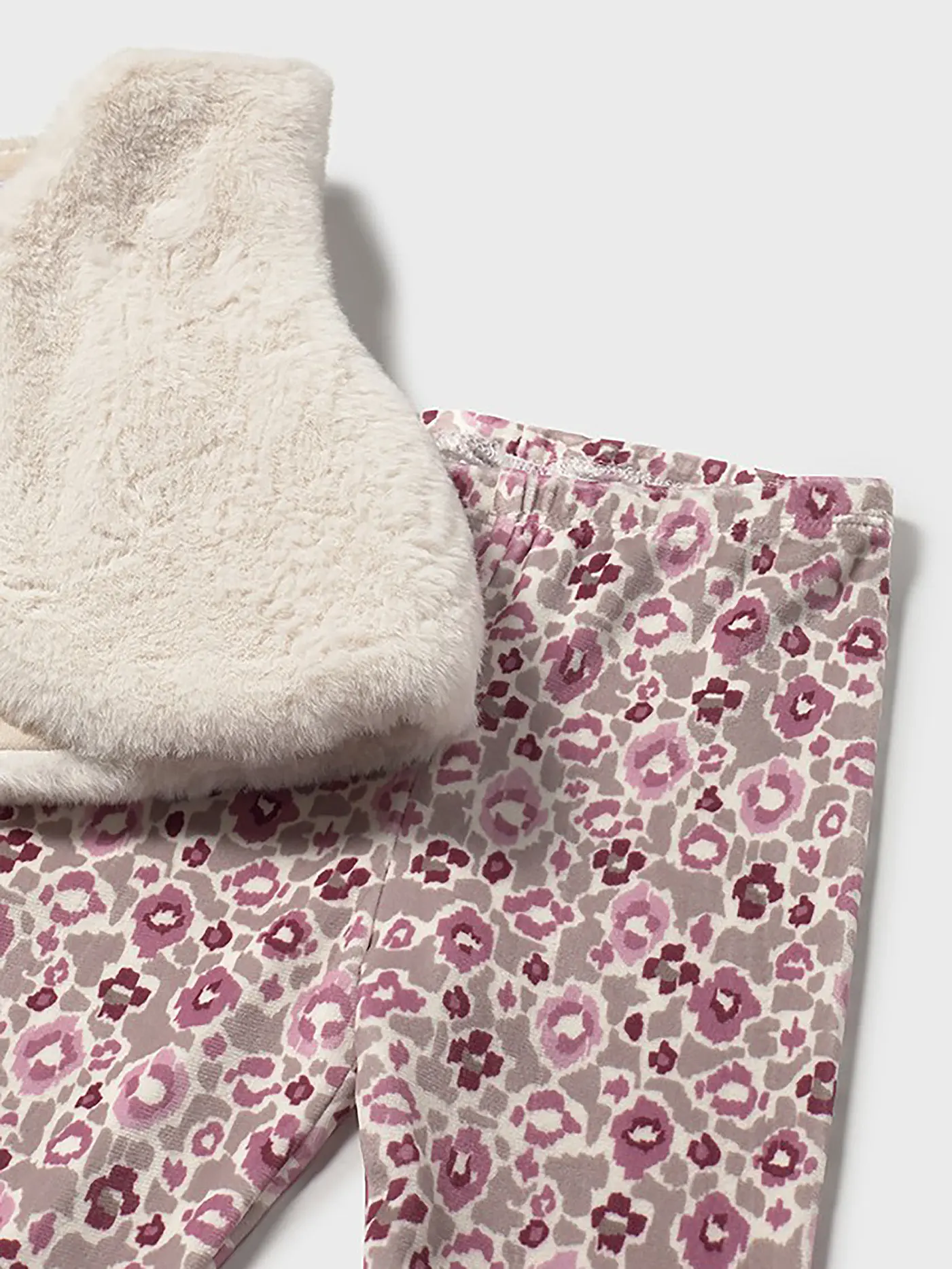 MAYORAL | Baby Set 3-teilig Gilet, Langarmshirt und Leggings | rosa