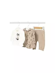 MAYORAL | Baby Set 3-teilig Jacke, Langarmshirt und Hose | Beige