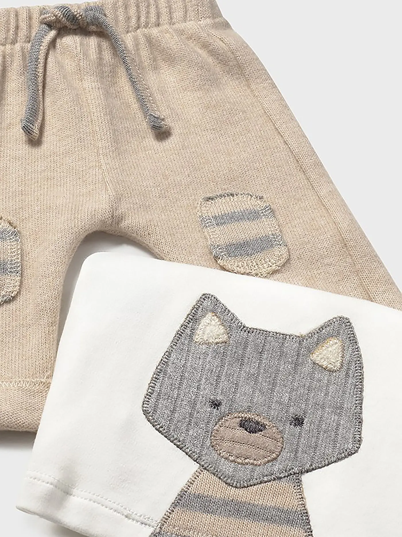 MAYORAL | Baby Set 3-teilig Jacke, Langarmshirt und Hose | beige