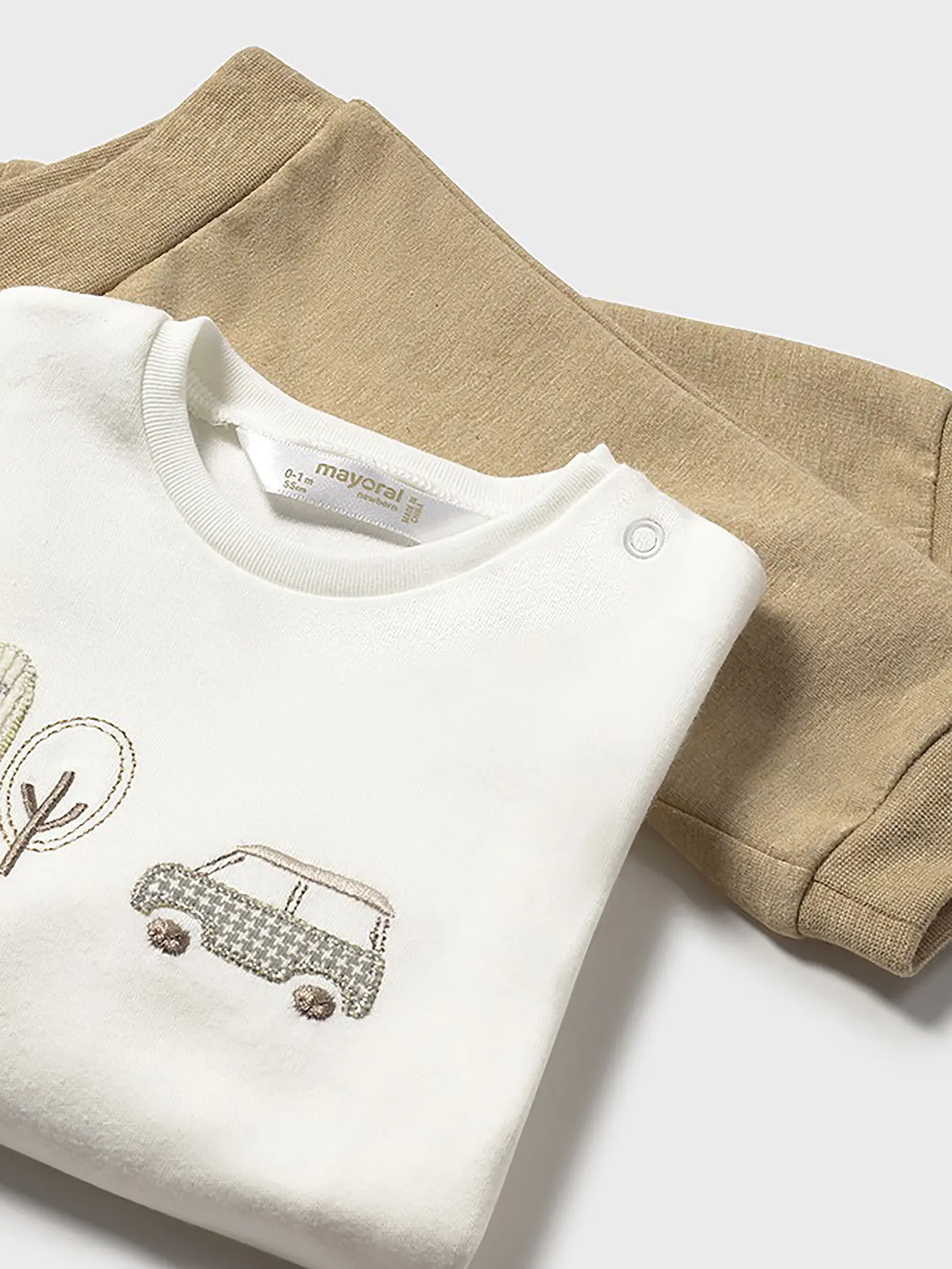 MAYORAL | Baby Set 3-teilig Jacke, Langarmshirt und Hose | beige