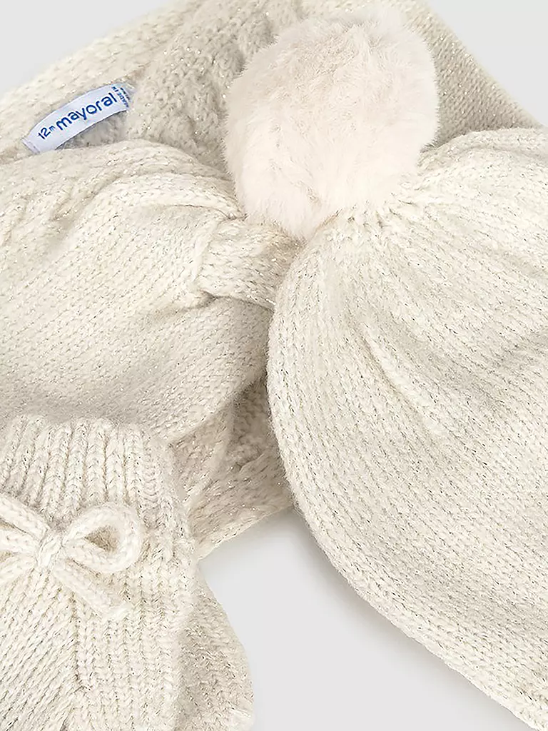 MAYORAL | Baby Set 3-teilig Mütze, Schal und Fäustlinge | 