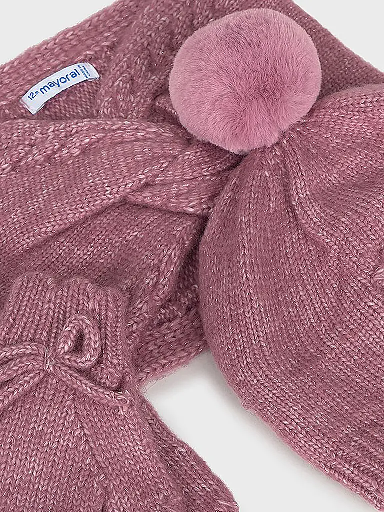 MAYORAL | Baby Set 3-teilig Mütze, Schal und Fäustlinge | 