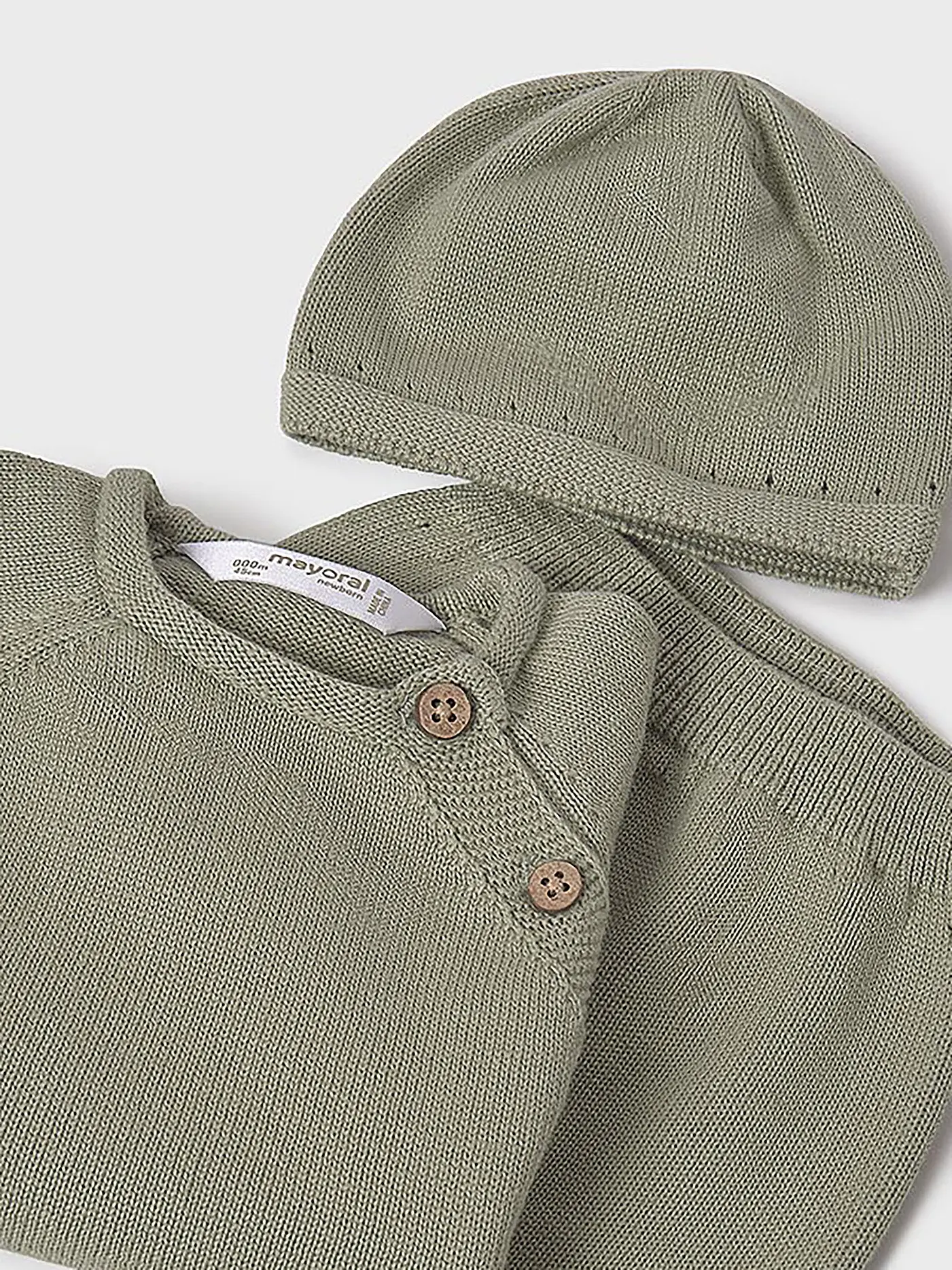 MAYORAL | Baby Set 3-teilig Pullover, Hose und Mütze | grün