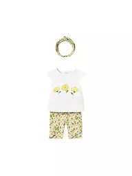 MAYORAL | Baby Set 3-teilig T-Shirt, Strickjacke und Leggings | gelb