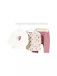 MAYORAL | Baby Set 3-tlg. Sweatjacke Langarmshirt Jogginghose  | Rosa