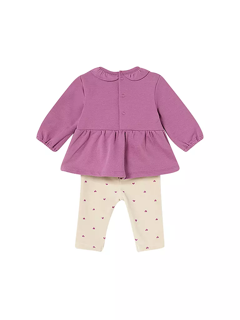 MAYORAL | Baby Set 4-teilig Langarmshirts und Leggings  | beere