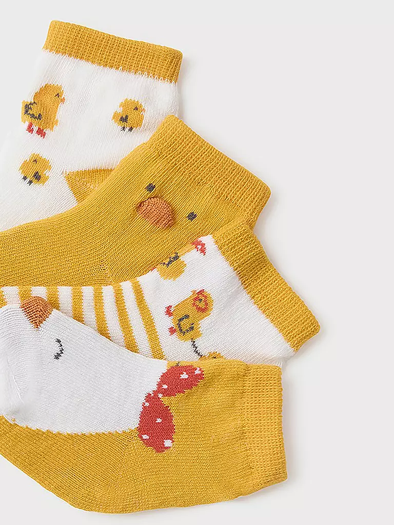 MAYORAL | Baby Socken 4er Pkg gelb | gelb