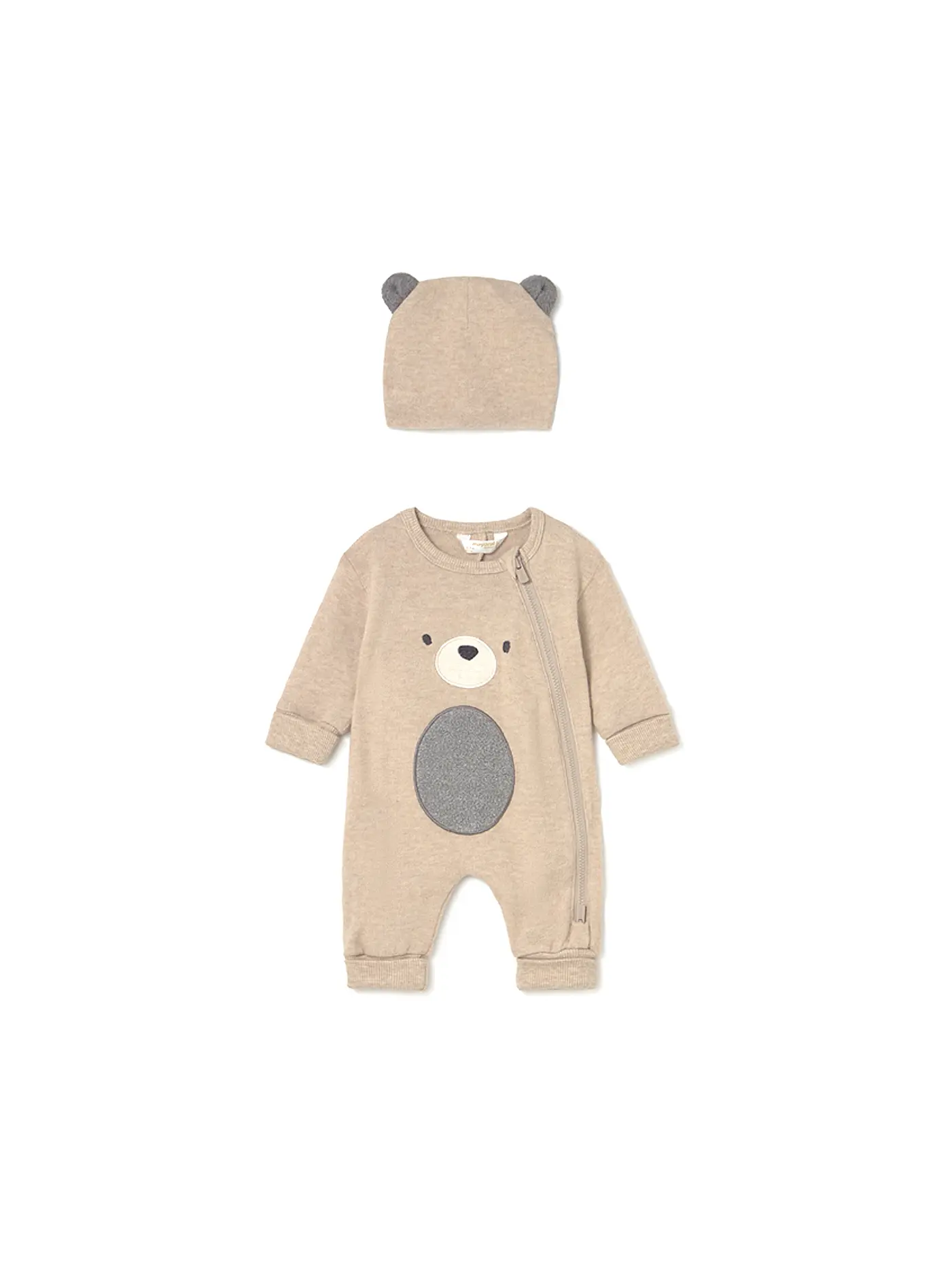 MAYORAL | Baby Strampler mit Mütze | beige