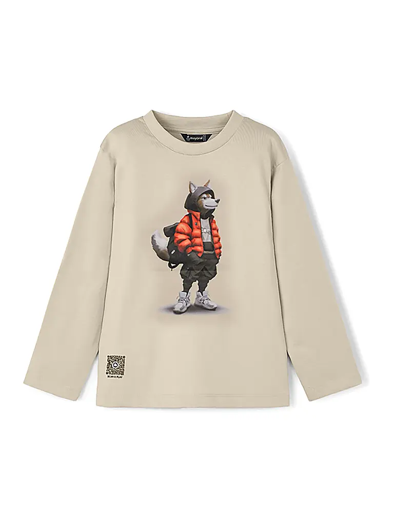 MAYORAL | Jungen Langarmshirt  | beige