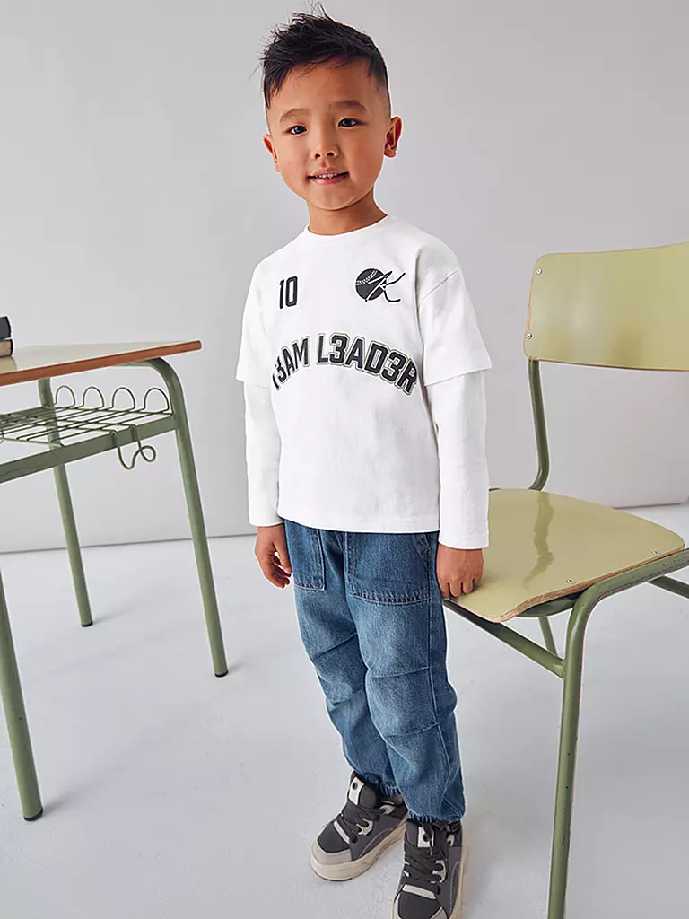 MAYORAL | Jungen Langarmshirt  | weiss