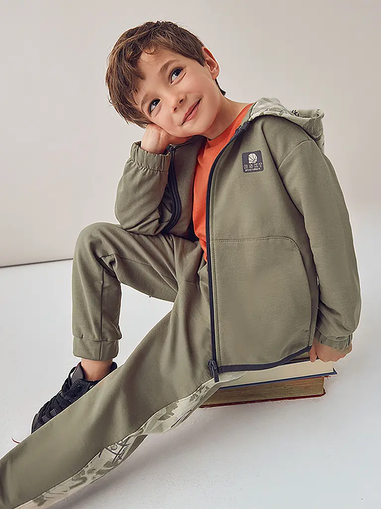 MAYORAL | Jungen Set 3-teilig Sweatjacke und Jogginghosen | grau