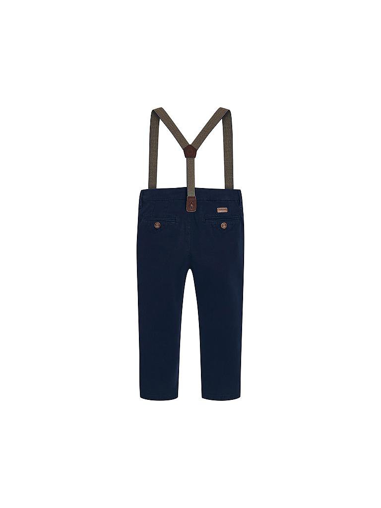 MAYORAL blaue Chino-Shorts mit Hosenträger für Jungs
