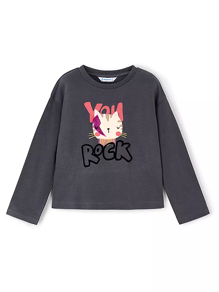 MAYORAL | Mädchen Langarmshirt  | grau