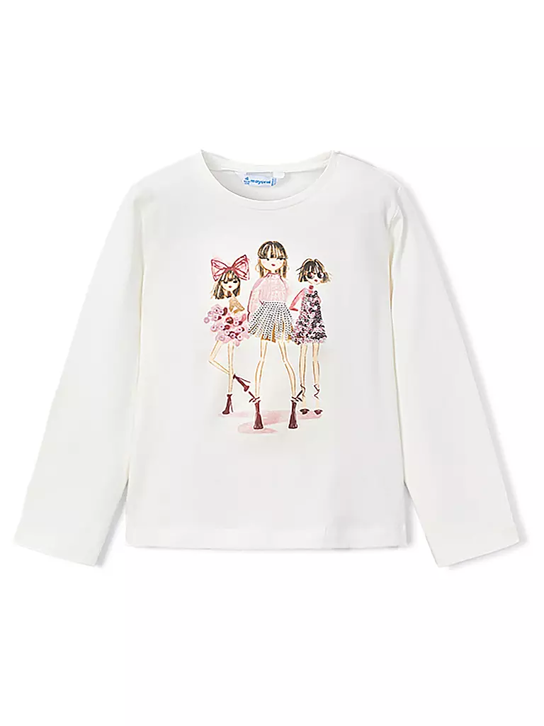 MAYORAL | Mädchen Langarmshirt  | creme