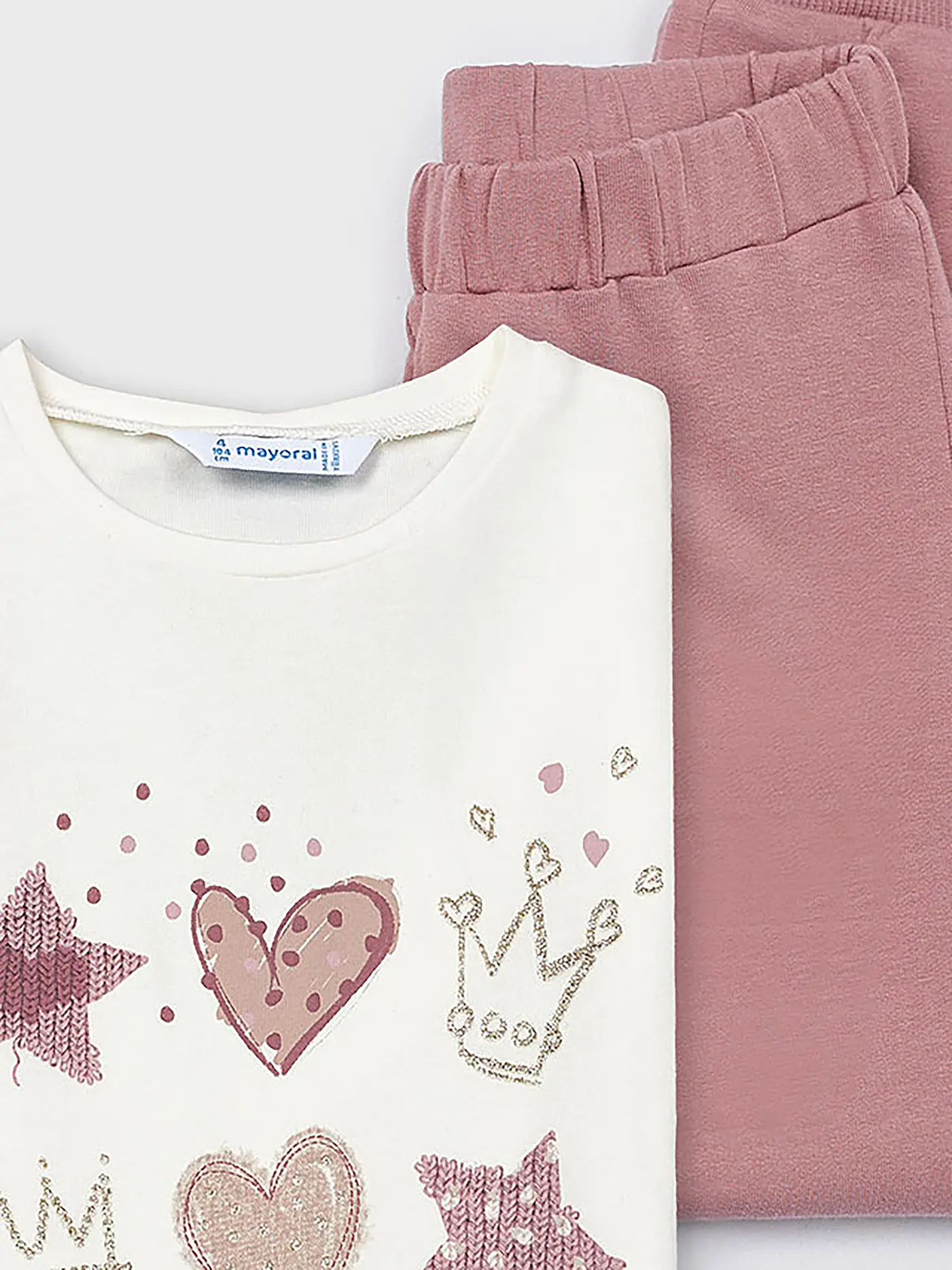 MAYORAL | Mädchen Set  3-teillig Sweatjacke, Langarmshirt und Jogginghose | rosa