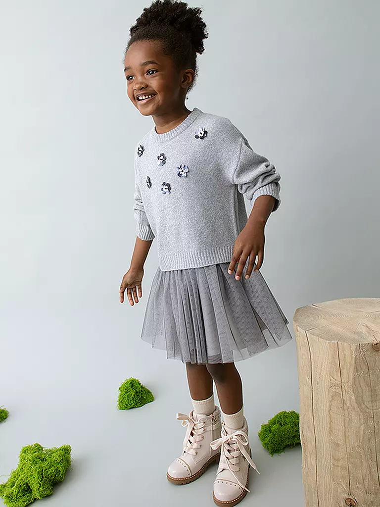 MAYORAL | Mädchen Set 2-teilig Pullover und Kleid | grau