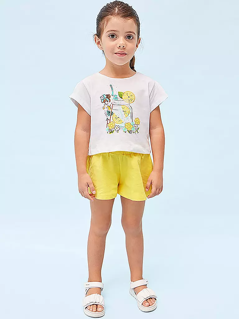 MAYORAL | Mädchen Set 2-teilig T-Shirt mit Shorts  | gelb