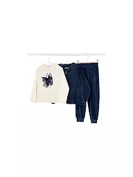 MAYORAL | Mädchen Set 3-teilig Jacke, Langarmshirt und Hose | dunkelblau