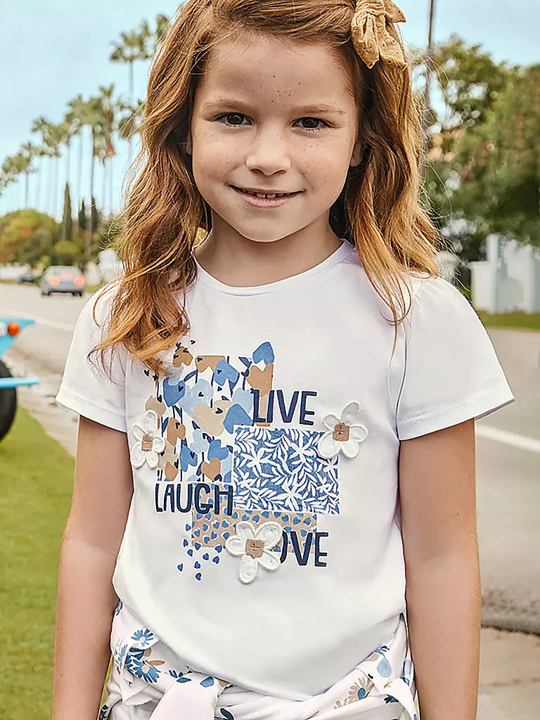 MAYORAL | Mädchen Set 3-teilig T-Shirt, Leggings  | blau