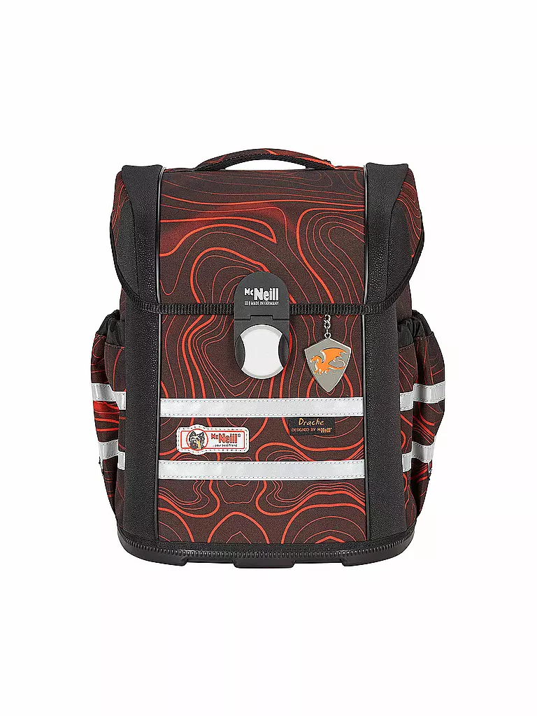 MC NEILL | Schultaschen Set 4tlg Mc Addy Ergo Mac Drache | schwarz