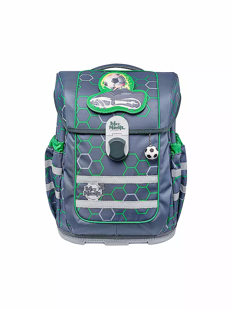 MC NEILL | Schultaschen Set Ergo Complete 5tlg Soccer | grau