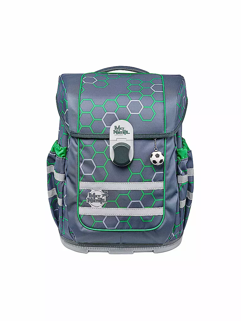 MC NEILL | Schultaschen Set Ergo Complete 5tlg Soccer | grau