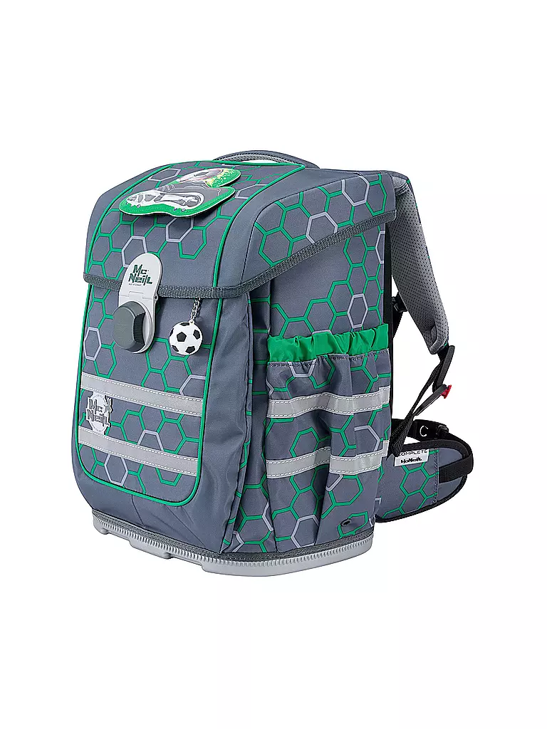 MC NEILL | Schultaschen Set Ergo Complete 5tlg Soccer | grau