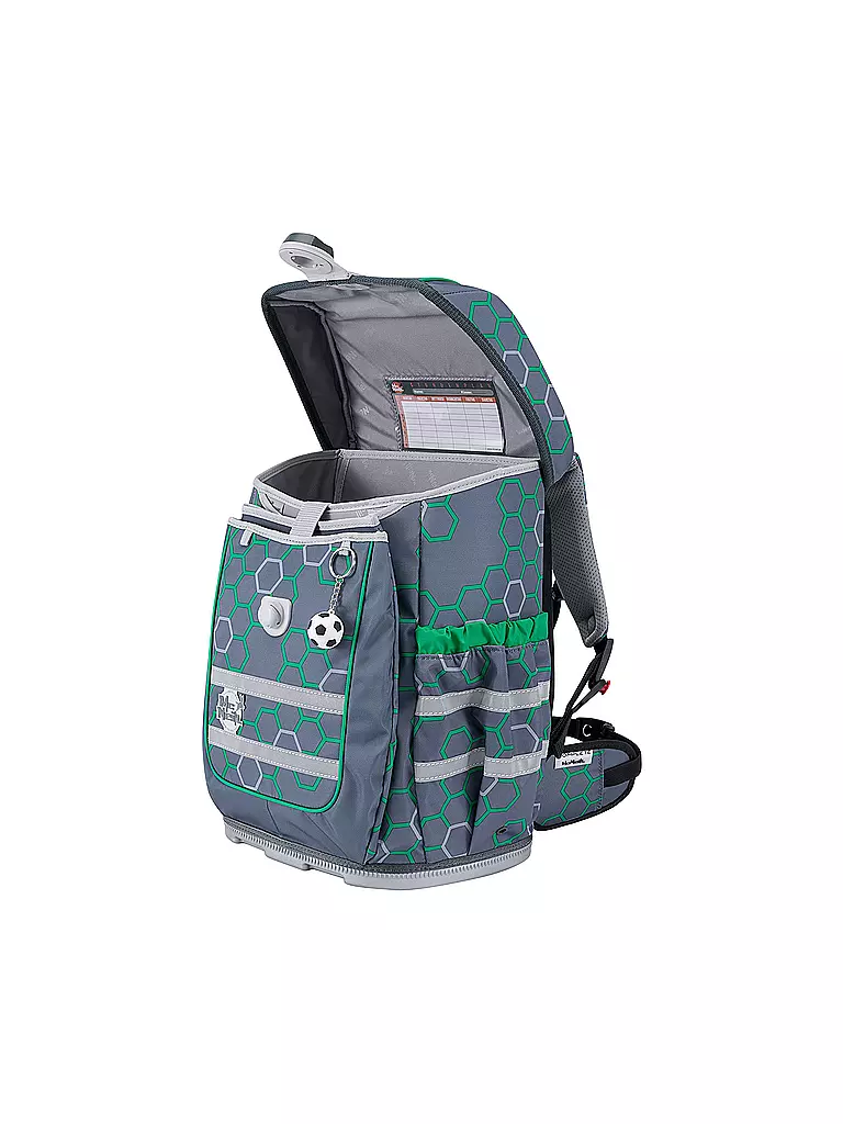 MC NEILL | Schultaschen Set Ergo Complete 5tlg Soccer | grau