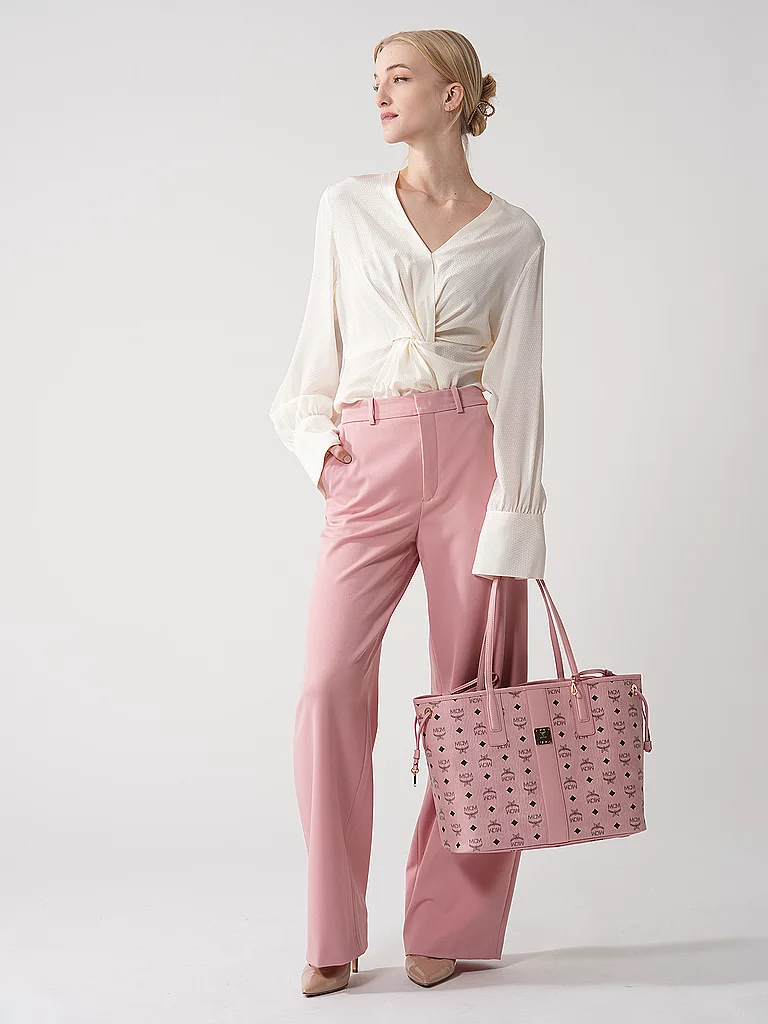 MCM Liz Medium Shopper Soft Pink 4