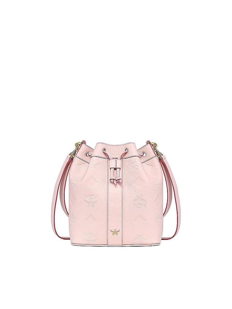 MCM Ledertasche - Bucket Bag DESSAU Medium rosa