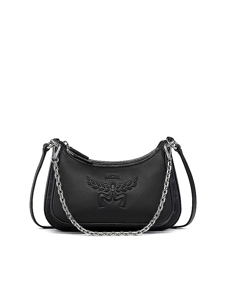 MCM Tasche - Schultertasche 2in1  AREN Small  schwarz damen